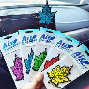 Ambientador de Papel para <span class=keywords><strong>Coche</strong></span> con Fragancia Duradera, Tableta Aromatizante Personalizada con Forma de Hoja de Arce, Ambientador Multiusos para <span class=keywords><strong>Coche</strong></span> - Product Image 5