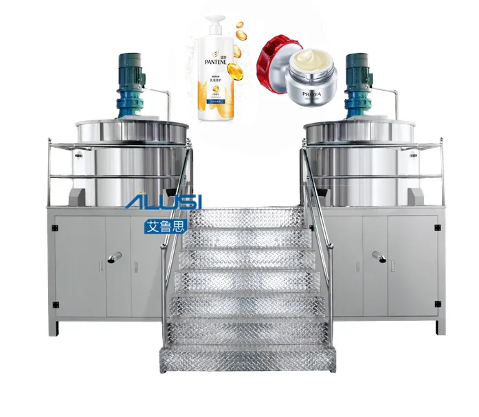 Roestvrijstalen Homogenisator Mixer Emulgator Machine Voor Kleine Batch Cosmetica Productie Omvat Duurzame Mengtank Met Een