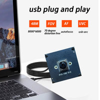 48MP otomatik odaklama Usb kamera modülü 1/2 inç 8000x6000 HD kamera modülü UVC ücretsiz sürücü kamera modülü
