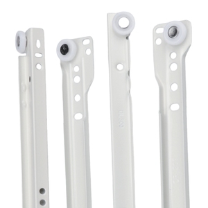 Lade Geleider/Fgv Lade Glijbaan/Volledige Verlenging Kant Gemonteerde Lade Schuif Poeder Gecoate Roller Met Wit Nylon Wiel - Product Image 5