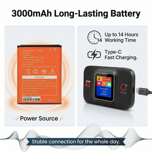 Modem sans fil portable OLAX MF982 WIFI 4G LTE avec emplacement pour carte SIM, 150 Mbps, point d'accès WIFI <span class=keywords><strong>mobile</strong></span>, batterie 3000 mAh, écran LCD - Product Image 4