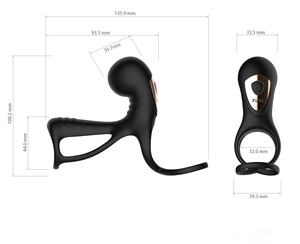 Direktversand ab Werk Penis-Ejakulation Vergrößerung Silikonmaterial männlich Männer realistisches Gürtel-An-Vibrations-<span class=keywords><strong>Dildo</strong></span>-Hüllen - Product Image 4