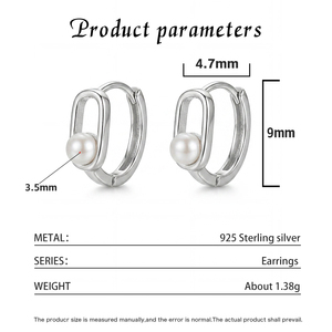 Collier en perles d'eau douce naturelles, pendentif délicat en argent S925, bijoux pour femmes, élégant cadeau de mariage, tendance - Product Image 6