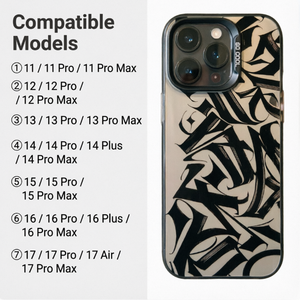 Coque de téléphone antichoc en TPU mat, style streetwear de luxe de la côte ouest, avec calligraphie <span class=keywords><strong>gothique</strong></span>, pour iPhone 17 16 15 14 13 Pro Max - Product Image 3