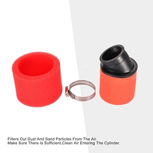 GOOFIT 42mm Moto Filtre <span class=keywords><strong>À</strong></span> <span class=keywords><strong>Air</strong></span> de Remplacement pour 4 course 125cc 140cc 150cc 200cc ATV CRF KLX Cyclomoteur Scooter Mini Dirt Bike Rouge - Product Image 3