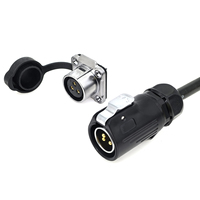 Connecteur de Port de chargeur IP68 M20 LP20 3Pin LP-20 3P 3 Core montage sur panneau mâle prise de courant d'aviation pour éclairage LED industriel