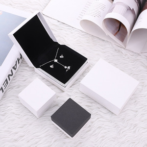 Custom Size Paper Gift Packaging Ring Pendant <b>Earrings</b> Storage <b>Box</b> Clamshell Jewelry <b>Box</b> - Product Image 6