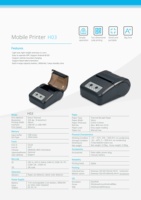 Printer Thermal Genggam 58mm 2 Inci untuk Label, Portabel, Tersedia, Dilengkapi Kertas Thermal