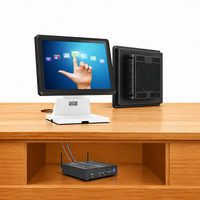 Moniteur tactile capacitif industriel RCOMPT personnalisé de 15 pouces 1024*768 avec un rapport d'aspect 4:3 et une interface USB-B pour les systèmes POS