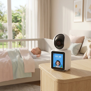 Caméra de sécurité intelligente pour la maison, appel vidéo, HD 1080P, capteur CMOS, audio bidirectionnel, babyphone, WiFi, IP65, sans fil - Product Image 3