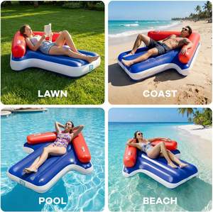 Flotador de piscina para adultos de malla, de fábrica BSCI FCCA SCAN Vietnam, para broncearse, juguetes acuáticos de verano para lago y piscina. - Product Image 2