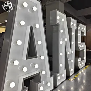 Customized 6ft Free Standing For Party Decoration Marquee Letters 4ft Led Number