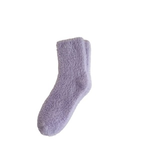 Otoño Invierno cálido elástico visón terciopelo calcetines para mujer térmico esponjoso peludo compresión piso dormir calcetines espesar felpa peluda - Product Image 5