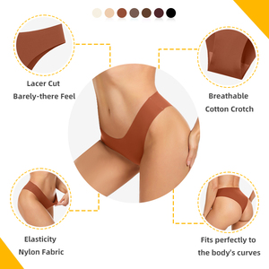 تصنيع خيارات متعددة الألوان سراويل داخلية نسائية مريحة سلس الملابس الداخلية الحريرية المستعبدين سراويل داخلية قطعة واحدة Traceless - Product Image 3