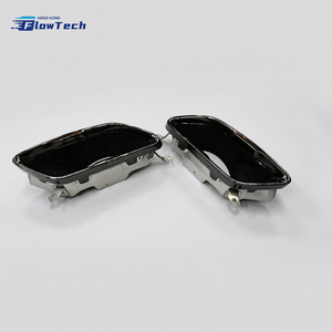 ปลายท่อไอเสียสแตนเลสสตีลสีดำเงาประสิทธิภาพสูงสำหรับ BMW 840i G15 G16 2019-2022 แบบสี่เหลี่ยม - Product Image 5