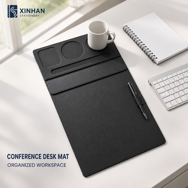 Executive Desk Pad PU Leather Mouse Keyboard Mat Custom Logo Office Bulk Wholesale Factory Price