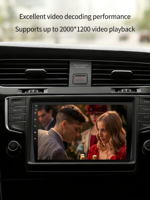 Stereo Mobil Double Din 7/9/10 Inch 2 Din Android Radio Mobil Autoradio Audio Pemutar DVD Mobil GPS Navigasi Carplay dengan Wifi