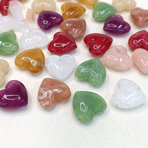 21mm perline in acrilico marmorizzato cuore <span class=keywords><strong>per</strong></span> braccialetto e collana ciondolo, acrilico accessori artigianali - Product Image 4