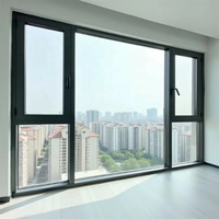 Ventanas Abatibles de Aluminio con Doble Acristalamiento de Alta Eficiencia Energética, Estándares NFRC de ZEYI