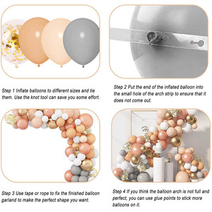 Kit d'<span class=keywords><strong>arche</strong></span> de ballons or Rose, support d'<span class=keywords><strong>arche</strong></span> de ballons, kit de ballons d'anniversaire pour la décoration de fête - Product Image 3
