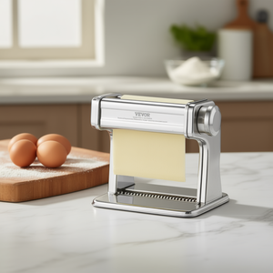 Rouleau à pâtes en acier inoxydable avec 8 réglages d'épaisseur, machine à pâtes, outil de cuisine - Product Image 2