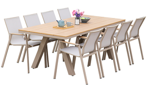 <span class=keywords><strong>Salon</strong></span> <span class=keywords><strong>de</strong></span> <span class=keywords><strong>jardin</strong></span> <span class=keywords><strong>8</strong></span> <span class=keywords><strong>places</strong></span> table rectangulaire fabriqué à la main en <span class=keywords><strong>bois</strong></span> <span class=keywords><strong>de</strong></span> teck extérieur ensemble <span class=keywords><strong>de</strong></span> salle à manger - Product Image 3
