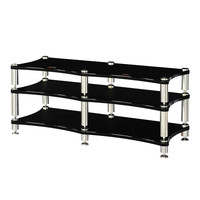 DY-012 Support de machine pour amplificateur de puissance et enceinte, finition laquée piano, avec amortisseur et pieds à griffes / Produit vendu à l'unité