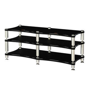 DY-012 Support de machine pour amplificateur de puissance et enceinte, finition laquée <span class=keywords><strong>piano</strong></span>, avec amortisseur et pieds à griffes / Produit vendu à l'unité - Product Image 2