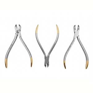 Dentovos Premium Pince coupante manuelle pour extrémités distales, pour fils orthodontiques, en acier inoxydable 420, autoclavable, ergonomique - Product Image 1