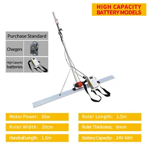 Potere vibratori per calcestruzzo macchina filo rotolamento superficie di livellamento righello per il livellamento stradale