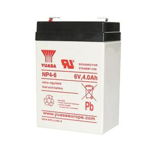 แบตเตอรี่แบบชาร์จไฟได้ปิดผนึก6V 4Ah NP4-6ของ YUASA สำหรับใช้ในโหมดสแตนด์บาย - Product Image 4