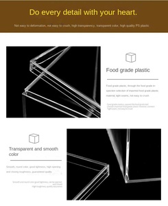 Jihong bán buôn 10x10x10 nhỏ vuông trong suốt Acrylic Hộp hiển thị cho thực phẩm đồ trang sức quà tặng đám cưới kẹo Hộp bao bì - Product Image 5