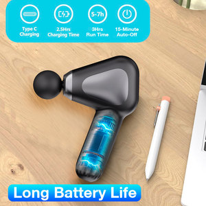 Pistola de Masaje de Mango Largo con Impresión Personalizada, Sin Escobillas, 7mm, para Relajación Muscular de Espalda, Cuello, Hombros y Cuerpo Completo, Masajeador Fascial - Product Image 5