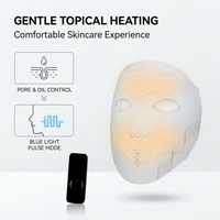 Appareil de beauté LED multi-modes pour le soin du visage avec temps de séance réglable et contrôleur portable