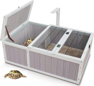 Maison de tortue, niche en bois pour petits animaux, intérieur/extérieur - Product Image 3