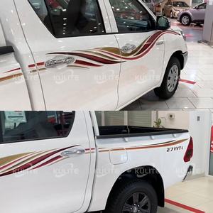 Conception d'autocollant de voiture d'impression 2021 autocollants de ramassage de décalque de corps pour des rayures de corps de Toyota <span class=keywords><strong>Hilux</strong></span> - Product Image 3