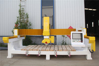 Scie à pont CNC automatique 4 axes 4+1 pour la découpe de dalles de granit et de marbre pour comptoirs de cuisine