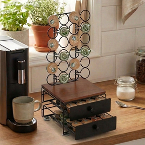 <span class=keywords><strong>Cajón</strong></span> Organizador Deslizante <span class=keywords><strong>para</strong></span> <span class=keywords><strong>Cápsulas</strong></span> <span class=keywords><strong>de</strong></span> Café, Capacidad <span class=keywords><strong>para</strong></span> 56 <span class=keywords><strong>Cápsulas</strong></span> K-Cup, Color Negro, <span class=keywords><strong>para</strong></span> la Estación <span class=keywords><strong>de</strong></span> Café <span class=keywords><strong>de</strong></span> la Cocina - Product Image 2