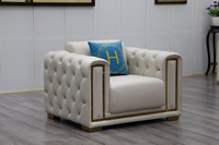 Canapé Chesterfield en cuir en forme de fleur, sectionnel, moderne, élégant, pour salon, mobilier de maison