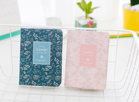 Cuaderno de Tapa Dura B6 con Diseño Floral, Papel de Tela, Diario Creativo Retro Personalizable, Regalo para Uso Diario