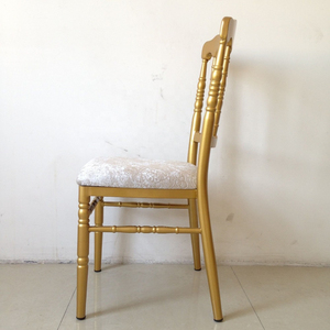 เก้าอี้จัดงานแต่งงานนโปเลียนสีน้ำตาลซ้อนกันได้ทนทานดีไซน์ทันสมัย - Product Image 4