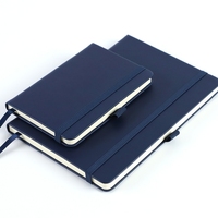 Carnet en cuir PU A5 personnalisé avec logo, sangle élastique, porte-stylo, carnet imprimé avec logo, bloc-notes, journal