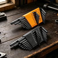 Kit d'outils manuels multifonctionnels pour mécanicien, 36 pièces, pour la maison, clés hexagonales traitées thermiquement, pour le bricolage