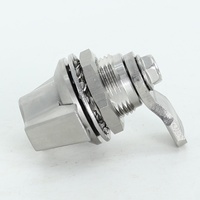Serrure à came à poignée à ailettes SUS304, verrou de compression papillon à quart de tour avec cylindre de verrouillage pour armoires industrielles