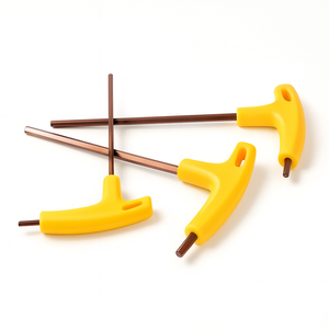 Jeu de clés hexagonales de qualité industrielle en acier au chrome-vanadium, kit d'outils de tournevis Allen métrique, finition naturelle - Product Image 2