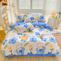Parure de lit de conception européenne en gros, comprenant des draps en cachemire brossé, des taies d'oreiller et une housse de couette pour la maison, les hôtels et les appartements