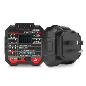 MAYILON HT106D EU Version Socket <strong>Tester</strong> LED Plug with <strong>RCD</strong> and GFCI Ground Wire Live Neutral Line test Socket <strong>Tester</strong> - Product Image 2