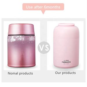 Thermos Alimentaire Flacon Récipient Alimentaire 800ml En Acier Inoxydable Isolé Sous Vide Pot Alimentaire Boîte À Lunch Flacon pour Voyage École Enfant - Product Image 3