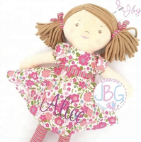 Poupées de chiffon personnalisées pour bébés filles, cadeau d'anniversaire ou nouveau, vente en gros