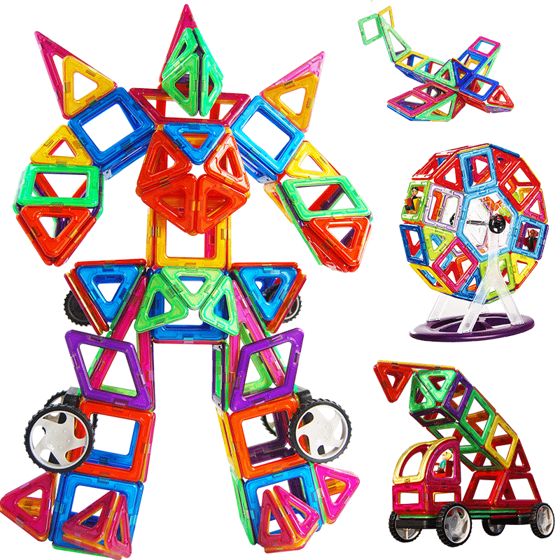 Magplayer DIY Robot Car Toys Magnetic